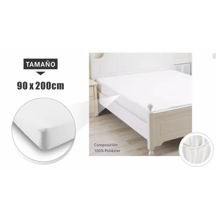 Protector Colchon Impermeable, Fundas impermeables para colchón Rizo 100% poliéster, para camas de 90/105/135/150/180, lavable en máquina - 1