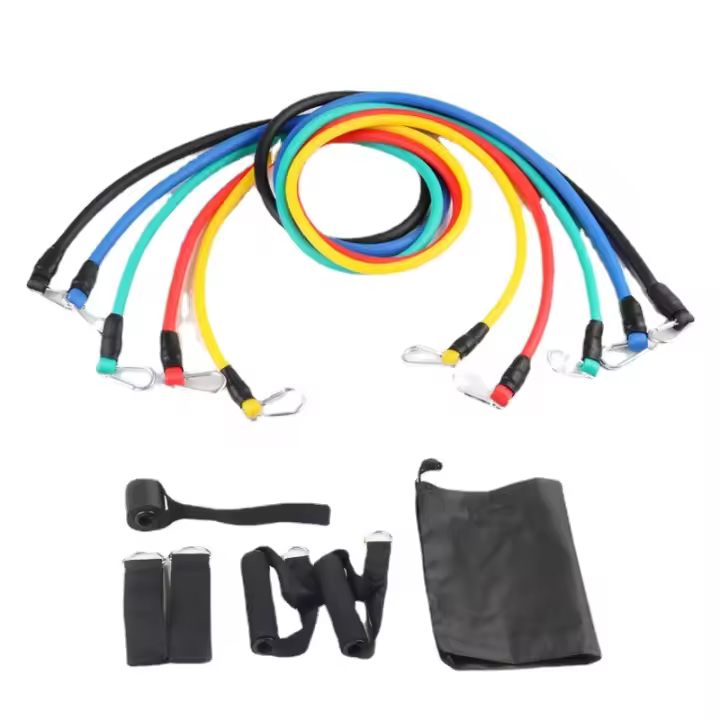 Cuerda De Resistencia Elástica Multifuncional Para Fitness Y Yoga Entrenador De Ejercicio Con Cinco Tubos Para Entrenamiento De Músculos Diferentes - 1