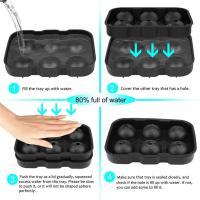 Hacer Cubos De Hielo Redondos Y Cuadrados 6 Compartimentos Para Whiskey Cócteles Y Bebidas Hacer Hielo Para Mantener Frías Moldes De Hielo - details 3
