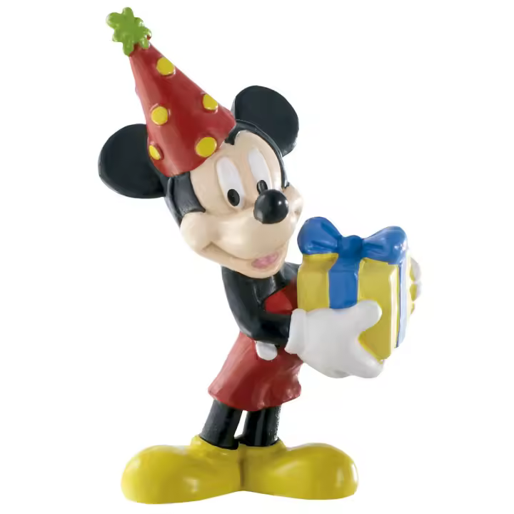 Figura Mickey Cumpleaños Disney 7cmFigura  Coleccionable - Idea de Regalo- Mercancia Oficial - Juguetes para Niños y Adultos - Movies Fans - Muñeco para Coleccionistas y Exposición - 1