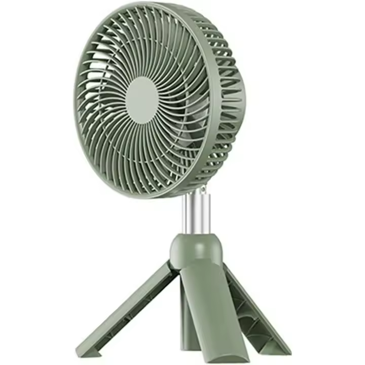 Ventilador portátil LED para lámpara de noche, recargable, USB, exterior, camping, ventilador de techo, trípode, inalámbrico, mesa de escritorio - 1