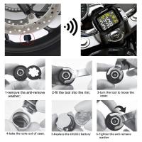 Sistema De Alarma De Presión De Neumáticos Para Motocicleta Con 2 Sensores Externos Monitor De Temperatura Y Nivel De Neumáticos En Tiempo Real - details 6