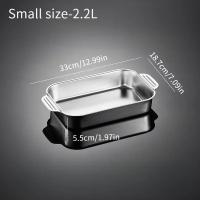 Pan De Asar Rectangular De Acero Inoxidable Para Pescado Herramienta De Hornear Antiadherente Para Asar En Horno Accesorios De Cocina - details 3