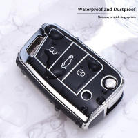 Funda Para Llave De Coche TPU Plegable Para VW Volkswagen Golf 7 MK7 Tiguan MK2 SEAT Ateca Leon FR Ibiza Skoda Octavia A7 - details 4