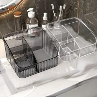 Caja De Almacenamiento Para Maquillaje Y Cuidado De La Piel 1 Pieza Organizador De Escritorio Para Brochas De Maquillaje Y Labiales Estuche De Vestir - details 0