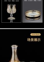 Juego De Cristal Europeo Clásico Para Licor Y Vino Vidrio Resistente a Temperatura Barra Hogar Whiskey Set De Cristales Para Bebidas Alcohólicas - details 9