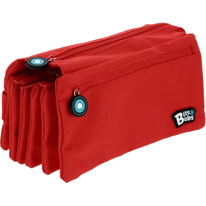 GRAFOPLAS PORTATODO CUADRUPLE BITS&BOBS ROJO BITS&BOBS 12x10x23 Cms. - 1