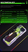 Teclado De Juego EWEADN GX90 Con Retroiluminación LED Silencioso Diseño Ergonómico Duradero Para PC Y Oficina 104 Teclas Membrana USB - details 8