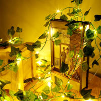 Luz De Cadena De Rattan Verde Hojas 10/5M Para Decoración De Pared Lámpara LED Para Jardín Aisles Iluminación De Bodas Y Fiestas Ambiente Strip - details 7
