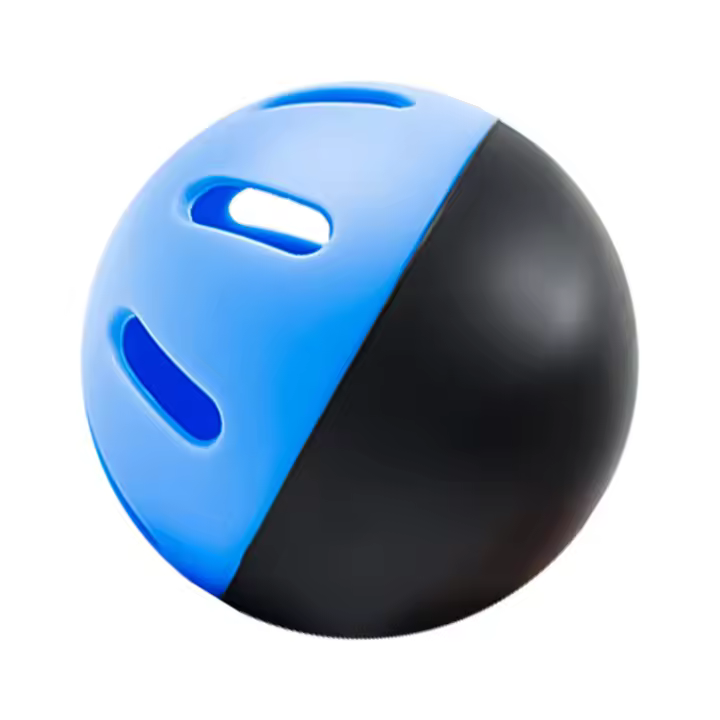Bolas De Béisbol Para Principiantes De Plástico Con 16 Orificios Para Entrenamiento Interior Y Exterior Ligeros Y Con Flujo De Aire - 1