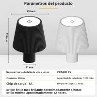 Lámpara De Mesa Con Sensor De Toque 1pc Para Dormitorio Oficina Nightstand Librería Sala De Estar Decoración De Hogar Luz Nocturna - details 21