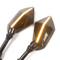 Par De Espejos Retrovisores Para Motocicleta Y Scooter Motocross Espejo Convexo De Fibra De Carbono 8/10mm Accesorios De Motocicleta - details 7
