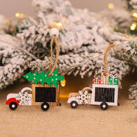 12Pcs Colgantes De Madera Para Navidad Ornamento De Árbol De Navidad Ángel De Coche Santa Claus Ciervo Decoración Para Casa Fiesta De Año Nuevo - details 2