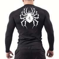 Camiseta De Compresión Con Estampado De Araña Para Hombres Camiseta Deportiva Rápida Secado Tops Para Gimnasio Running Camiseta Básica Guardia Contra Arrugas - details 20
