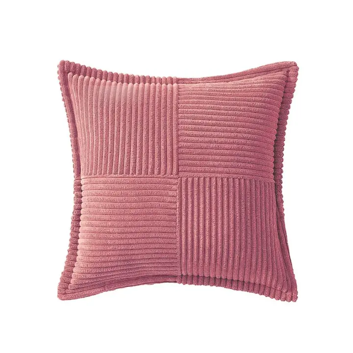Fundas de almohada de PANA con Empalme suave sofá almohada cubre costas Ado Rayado decorativo texturizado - 1