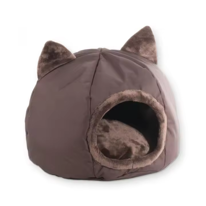 Cama para gatos GoGift kennel 40 x 40 x 34 cm marrón - 1
