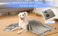 Toalla Para Mascotas De Microfibra Alta Absorción Secado Rápido Herramienta De Limpieza Para Perros Y Gatos Ropa De Baño De Peluquería - details 0