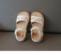 Sandalias De Verano Para Niñas Moda Bordada Transpirables Tallas Trueñas PU Cuero Cierre De Correa Flats Abiertos Para Playa Y Uso Casual - details 11