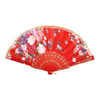 Abanico De Lujo En Estilo Español Vintage Con Diseño De Estampado Y Encaje Plegable Para Danza Y Decoración De Bodas Y Fiestas - details 3