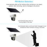 Cámara Solar Inalámbrica 4K 8MP Con Doble Lente Exterior V380 pro CCTV Protección De Seguridad Monitor Con Visión Nocturna Y Radar 4G Sim IP Wifi - details 7
