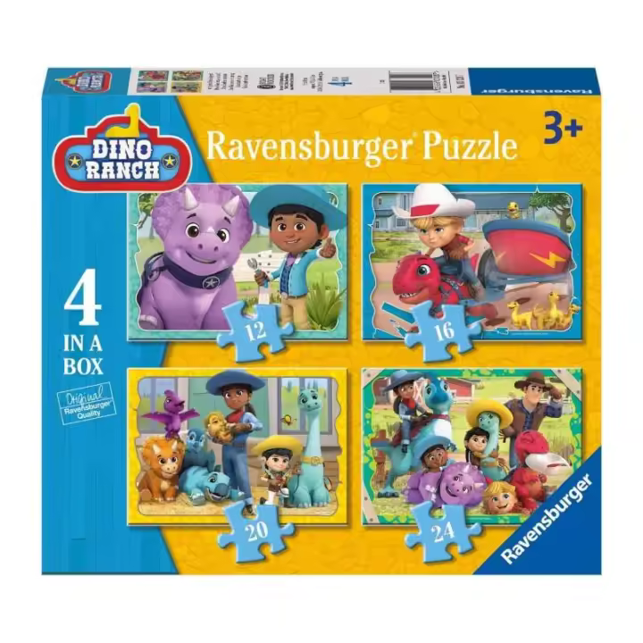 DINO RANCH PUZZLES 4 PROGRESIVOS DE RAVENSBURGER - 1