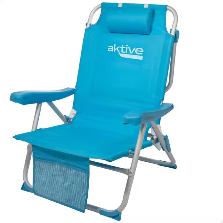 SILLA PLEG ALU 5POS 49X58X80 CM-POLYESTER C/CINTAS MOCHILA (Color Baby 53983) - 1