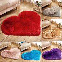 Alfombra De Pluma Para Sala De Estar Y Dormitorio En Forma De Corazón Alfombra De Acogida Para Nueva Casa Textil Grueso Diseño Moderno Para Hogar Y Hotel - details 1