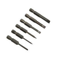 Juego De 6 Piezas De Destornilladores Magnéticos De Cabeza Plana 50mm Tamaños 2.0-6.0mm Acero De Aleación Herramientas De Power Accesorios - details 3