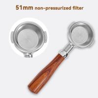 Filtro de café de Maple inoxidable, 51mm, cesta de Filter de café Expresso presurizado de Doble Capa, cesta de filtrado de café reutilizable para máquina de café - details 3