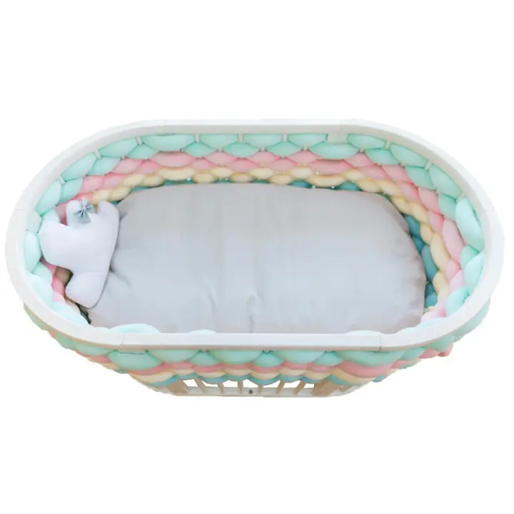 Ins Tide, paquete de torsión para Cuna de Bebe, Tira Protectora de terciopelo de Cristal, 1 Pieza, 5 metros - 1