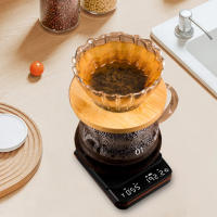 Mini Escala De Café Con Timer Recargable Escala Inteligente Para Café Expreso Y Pour over Pantalla LED Precisión De 0.1g - details 2