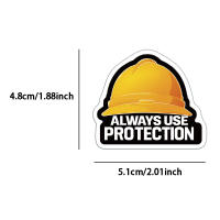 50PCS Etiquetas Duraderas Para Seguridad Divertidas Decoración Para Gorros Y Tazas Aisladas Resistentes Al Agua Adhesivas De Plástico - details 4