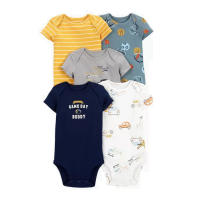 Ropa para niños, novedad de verano, mono triangular de manga corta para bebés, ropa para gatear, mono de bebé de cinco piezas - details 15