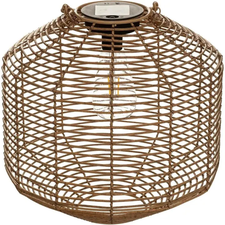 Atmosphera Createur D'interieur Lámpara Solar de Ratán Natural H 30 - 1