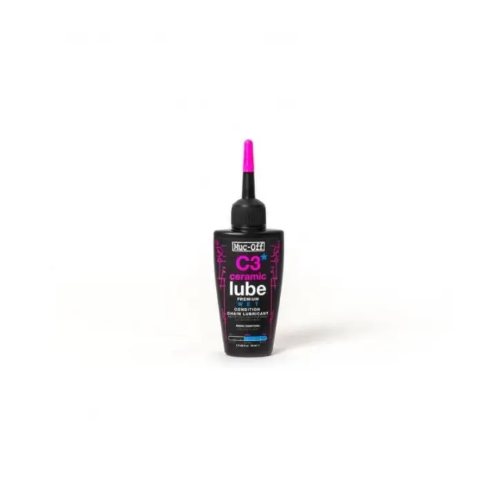 Muc-Off C3 Cerámico Lubricante de Cadena para Clima Húmedo 50 Ml - Bicicleta de Carretera, Ciclismo de Montaña - 1