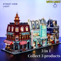 MINI Bloques De Construcción Para Niños Villa Tienda De La Calle Del Mercado Europeo Escena De La Vía Ciudad Juguete De Montaje Modelo De Casa - details 1