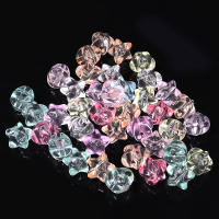 50pcs Estrellas De Cinco Puntos De Acrílico Transparentes 11mm Colores Para Joyería DIY Pulseras Collares Accesorios - details 6
