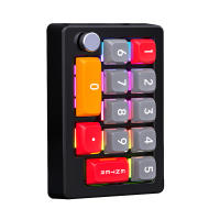 Programable totalmente caliente interruptor mecánico intercambiable 7 color RGB luz Juego Mini teclado - details 11