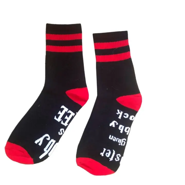 Calcetines Dobby elfo libre mujer hombre niño talla unisex negro con rayas rojo blanco envio urgente HEniak Store - 1