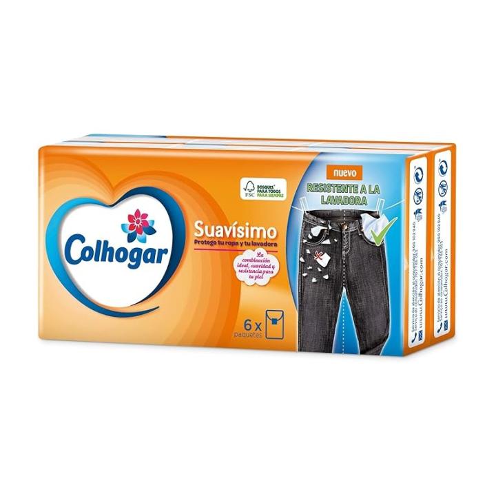 COLHOGAR PAÑUELOS DE PAPEL 6 UNIDADES - 2 PACKS