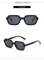 Gafas De Sol Cuadradas Pequeñas Para Ciclismo Moda Mujer Marca Tendencia Amarillas Vintage Protección UV400 Material Poliáctileno - details 3