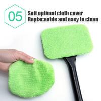 Set De Limpieza De Ventanas De Coche Con Cepillo De Microfibra Y Mango Largo Herramienta De Limpieza Para Parabrisas Accesorios Para Coche - details 11