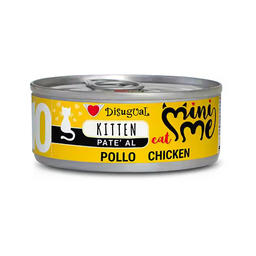Disugual Mini me 10 para Gatitos - Pollo (12x85g) - 1