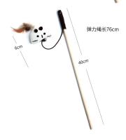 Juguete Interactivo Para Gatos 1PC Varita De Madera Con Plumas Coloridas Divertido Teaser Para Gatos Juguetes Para Mascotas - details 7