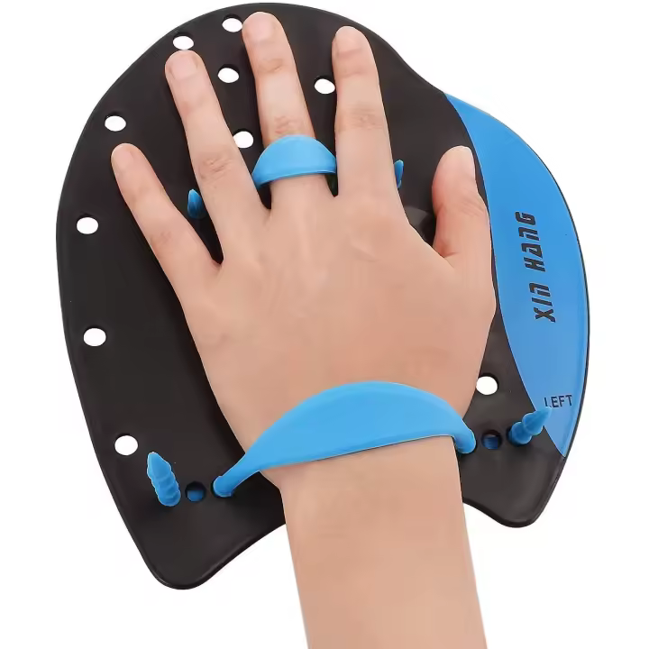 Kids Adults Swimming Hand Paddles Adjustable Professional Swim Training Hand Fin Flipper Flat Paddle For Men Women Children - 1