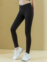 Pantalones De Yoga Pilates Superior Sense Para Mujer Con Bolsillos Slimming Fitness Verano Leggings Terciopelo Cintura Elástica - details 4
