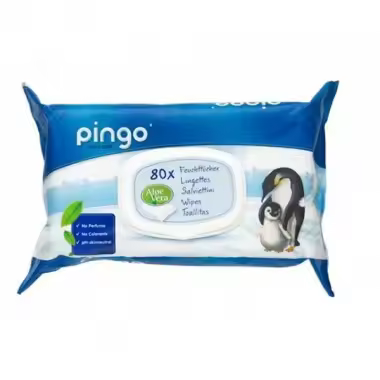 Toallitas Húmedas Ecológicas Pingo. Paquete 80 Uds. - 1