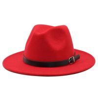 Sombrero De Paja Negra Para Hombres Y Mujeres Estilo Jazz Moda Casual Para Exteriores Primavera Verano Mezcla De Lana Y Poliéster - details 4