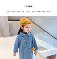 Abrigo De Lana Para Niñas Doble Botón Estilo Invernal Abrigo De Trench Otoño Invierno Ropa Para Niños 2-6 Años Outerwear - details 3
