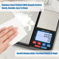 Báscula De Cocina Digital Grande Con Dos Plataformas 1 Pieza Dos Precisiónd 0.01 G/0.001 Oz Y 0.1 G/0.01 Oz Capacidad Máxima 5 Kg/11 Lb - details 5